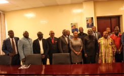 Lesotho Parliamentary Delegation Pays Courtesy Visit to Liberian Legislature